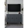 HANAH HOME Konzola 8184KM 32 Anthracite Black Gold - slika 2