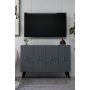 HANAH HOME Konzola 8185KM 32 Anthracite Silver - slika 2