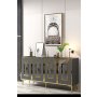 HANAH HOME Konzola Puma 150 Anthracite Gold - slika 2