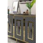 HANAH HOME Konzola Puma 150 Anthracite Gold - slika 3