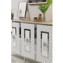 HANAH HOME Konzola Puma 150 Sapphire Oak White Silver - slika 3