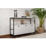 HANAH HOME Konzola Solace White Black - slika 2