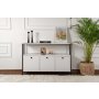 HANAH HOME Konzola Solace White Black - slika 1