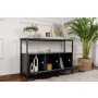 HANAH HOME Konzola Solace Wood Black Black - slika 3