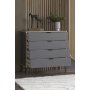 HANAH HOME Komoda Arden 4 Anthracite - slika 4