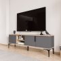 HANAH HOME TV polica Tarz Oak Anthracite - slika 3