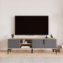 HANAH HOME TV polica Tarz Oak Anthracite - slika 1
