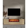 HANAH HOME TV polica Elodi Fireplace Sapphire Oak - slika 1
