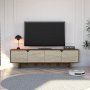 HANAH HOME TV polica Istemi Walnut Travertine - slika 2