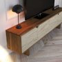 HANAH HOME TV polica Istemi Walnut Travertine - slika 4