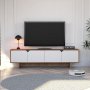 HANAH HOME TV polica Mete Oak White - slika 2