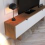 HANAH HOME TV polica Mete Oak White - slika 4