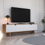 HANAH HOME TV polica Mete Oak White - slika 1