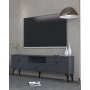 HANAH HOME TV polica 1302 DROP 1 Anthracite Black - slika 1