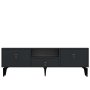 HANAH HOME TV polica 1302 DROP 1 Anthracite Gold - slika 3
