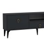HANAH HOME TV polica 1302 DROP 1 Anthracite Gold - slika 5