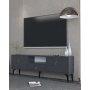 HANAH HOME TV polica 1302 DROP 1 Anthracite Gold - slika 1