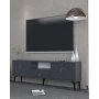 HANAH HOME TV polica 1302 DROP 1 Anthracite Silver - slika 1