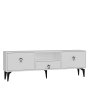 HANAH HOME TV polica 1302 DROP 1 White Black - slika 4