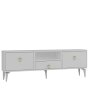 HANAH HOME TV polica 1302 DROP 1 White Gold - slika 4