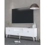 HANAH HOME TV polica 1302 DROP 1 White Silver - slika 1