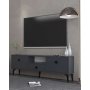 HANAH HOME TV polica 1304 DROP 1 Anthracite Black - slika 1