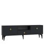 HANAH HOME TV polica 1304 DROP 1 Anthracite Gold - slika 4