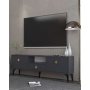 HANAH HOME TV polica 1304 DROP 1 Anthracite Gold - slika 1