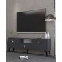 HANAH HOME TV polica 1304 DROP 1 Anthracite Silver - slika 1
