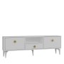 HANAH HOME TV polica 1304 DROP 1 White Gold - slika 4
