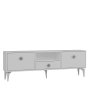 HANAH HOME TV polica 1304 DROP 1 White Silver - slika 4