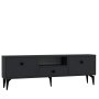 HANAH HOME TV polica 1300 DROP 1 Anthracite Black - slika 4