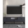 HANAH HOME TV polica 1300 DROP 1 Anthracite Black - slika 1