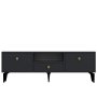 HANAH HOME TV polica 1300 DROP 1 Anthracite Gold - slika 3