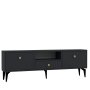 HANAH HOME TV polica 1300 DROP 1 Anthracite Gold - slika 4