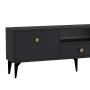 HANAH HOME TV polica 1300 DROP 1 Anthracite Gold - slika 5