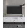 HANAH HOME TV polica 1300 DROP 1 White Black - slika 1