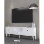 HANAH HOME TV polica 1300 DROP 1 White Silver - slika 2