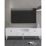 HANAH HOME TV polica 1300 DROP 1 White Silver - slika 1
