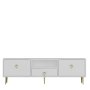 HANAH HOME TV polica 1306 DROP 1 White Gold - slika 3
