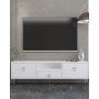 HANAH HOME TV polica 1306 DROP 1 White Silver - slika 1