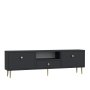 HANAH HOME TV polica 1307 DROP 1 Anthracite Gold - slika 3