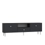 HANAH HOME TV polica 1307 DROP 1 Anthracite Silver - slika 4