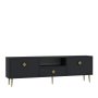 HANAH HOME TV polica 1308 DROP 1 Anthracite Gold - slika 4