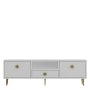 HANAH HOME TV polica 1308 DROP 1 White Gold - slika 3