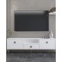 HANAH HOME TV polica 1308 DROP 1 White Gold - slika 1