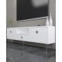 HANAH HOME TV polica 1308 DROP 1 White Silver - slika 2