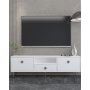 HANAH HOME TV polica 1308 DROP 1 White Silver - slika 1