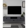 HANAH HOME TV polica 1309 DROP 1 Anthracite - slika 1
