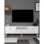 HANAH HOME TV polica 1310 DROP 1 White Sapphire Oak - slika 1